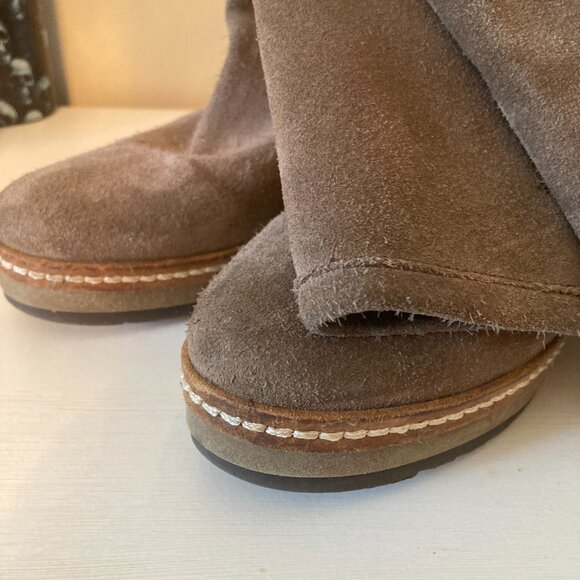 BOEMOS Grey Soft Leather Boots - EUC - Picture 3 of 12